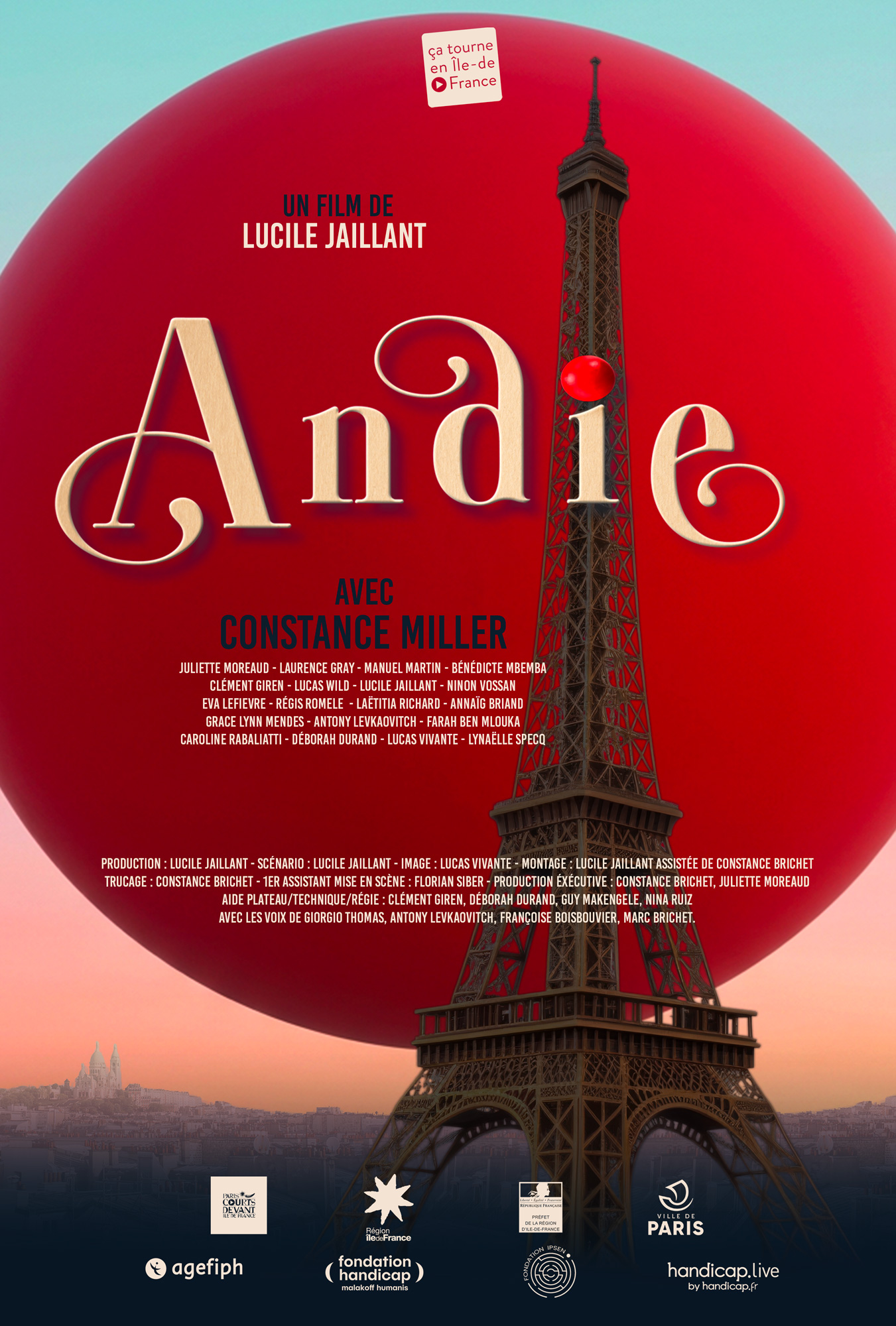 Affiche du court-métrage Andie, de LuciLe JAILLANT